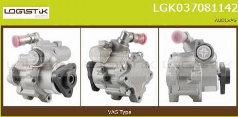 LGK LGK037081142 - Хидравлична помпа, кормилно управление vvparts.bg