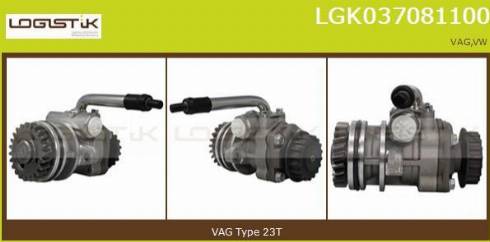 LGK LGK037081100 - Хидравлична помпа, кормилно управление vvparts.bg