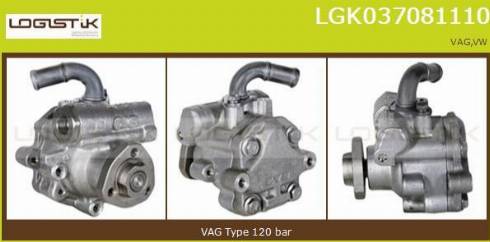LGK LGK037081110 - Хидравлична помпа, кормилно управление vvparts.bg