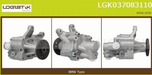 LGK LGK037083110 - Хидравлична помпа, кормилно управление vvparts.bg