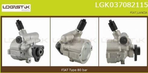 LGK LGK037082115 - Хидравлична помпа, кормилно управление vvparts.bg