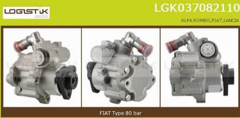 LGK LGK037082110 - Хидравлична помпа, кормилно управление vvparts.bg