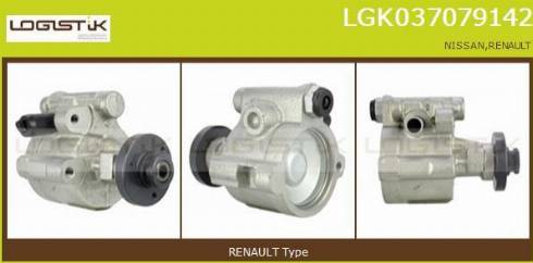 LGK LGK037079142 - Хидравлична помпа, кормилно управление vvparts.bg