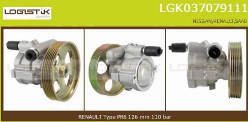 LGK LGK037079111 - Хидравлична помпа, кормилно управление vvparts.bg