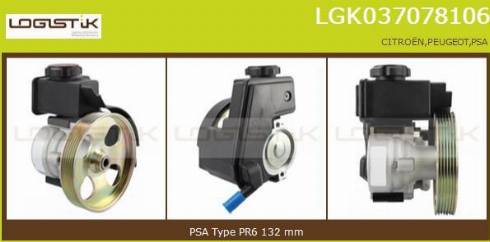 LGK LGK037078106 - Хидравлична помпа, кормилно управление vvparts.bg