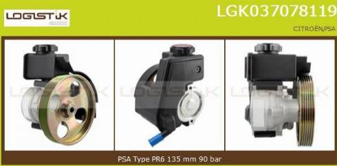 LGK LGK037078119 - Хидравлична помпа, кормилно управление vvparts.bg
