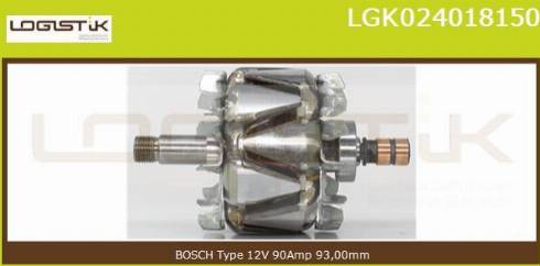 LGK LGK024018150 - Ротор, генератор vvparts.bg