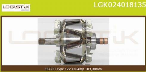 LGK LGK024018135 - Ротор, генератор vvparts.bg