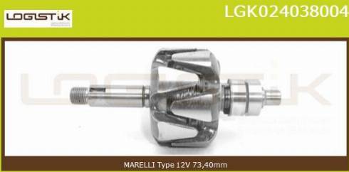 LGK LGK024038004 - Ротор, генератор vvparts.bg