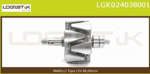 LGK LGK024038001 - Ротор, генератор vvparts.bg
