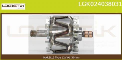 LGK LGK024038031 - Ротор, генератор vvparts.bg