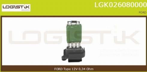 LGK LGK026080000 - Съпротивление, вентилатор за вътрешно пространство vvparts.bg