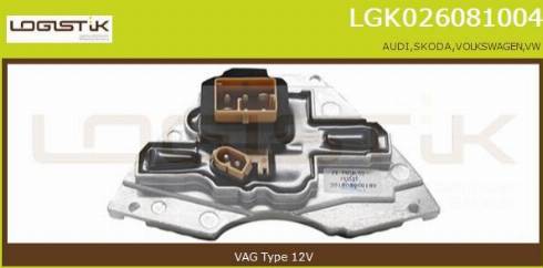 LGK LGK026081004 - Съпротивление, вентилатор за вътрешно пространство vvparts.bg