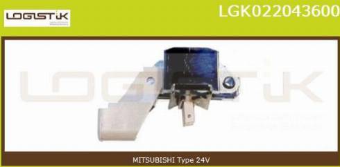 LGK LGK022043600 - Регулатор на генератор vvparts.bg