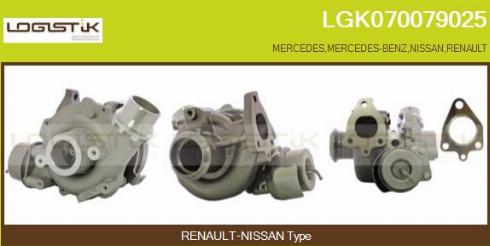 LGK LGK070079025 - Турбина, принудително пълнене с въздух vvparts.bg