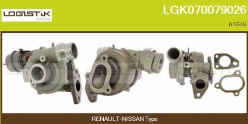 LGK LGK070079026 - Турбина, принудително пълнене с въздух vvparts.bg