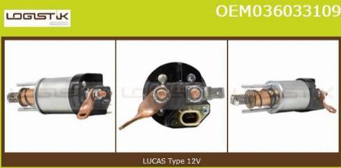 LGK OEM036033109 - Магнитен превключвател, стартер vvparts.bg