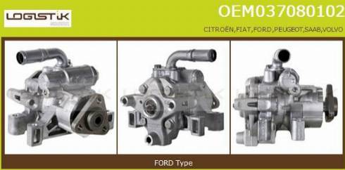LGK OEM037080102 - Хидравлична помпа, кормилно управление vvparts.bg