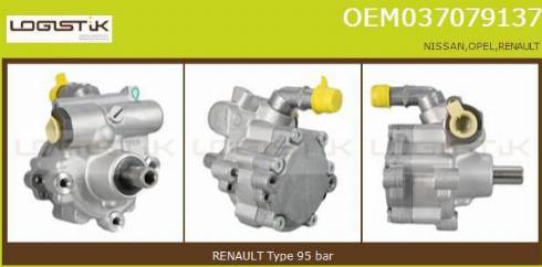 LGK OEM037079137 - Хидравлична помпа, кормилно управление vvparts.bg