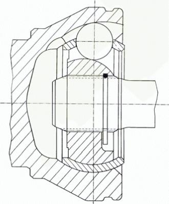 Löbro 302067 - Каре комплект, полуоска vvparts.bg