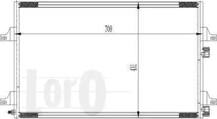 Loro 042-016-0041 - Кондензатор, климатизация vvparts.bg