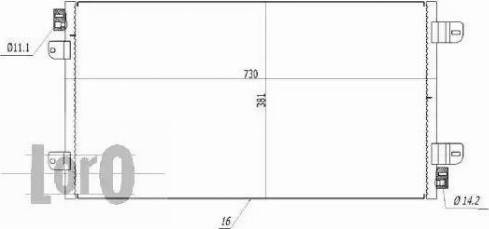 Loro 042-016-0009 - Кондензатор, климатизация vvparts.bg