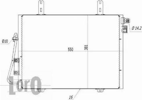 Loro 042-016-0008 - Кондензатор, климатизация vvparts.bg