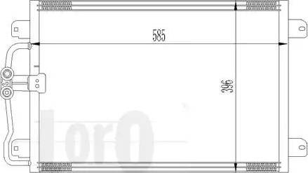 Loro 042-016-0007 - Кондензатор, климатизация vvparts.bg