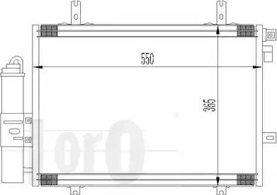 Loro 042-016-0017 - Кондензатор, климатизация vvparts.bg