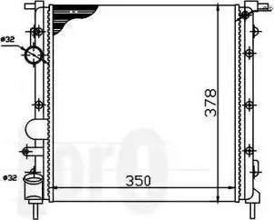 Loro 042-017-0008 - Радиатор, охлаждане на двигателя vvparts.bg