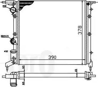 Loro 042-017-0019 - Радиатор, охлаждане на двигателя vvparts.bg