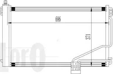 Loro 054-016-0014 - Кондензатор, климатизация vvparts.bg