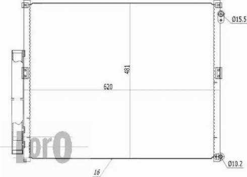 Loro 051-016-0022 - Кондензатор, климатизация vvparts.bg