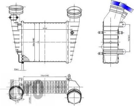 Loro 053-018-0001 - Интеркулер (охладител за въздуха на турбината) vvparts.bg