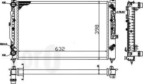 Loro 053-017-0053 - Радиатор, охлаждане на двигателя vvparts.bg