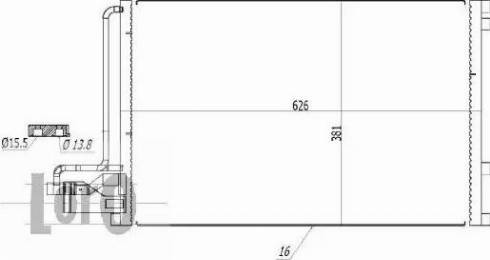 Loro 052-016-0010 - Кондензатор, климатизация vvparts.bg