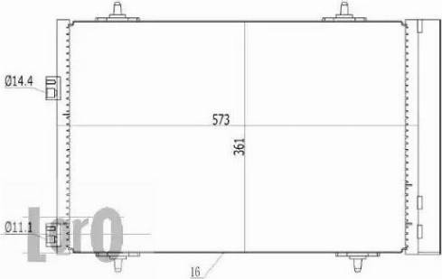 Loro 009-016-0001 - Кондензатор, климатизация vvparts.bg