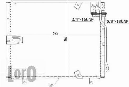 Loro 004-016-0002 - Кондензатор, климатизация vvparts.bg