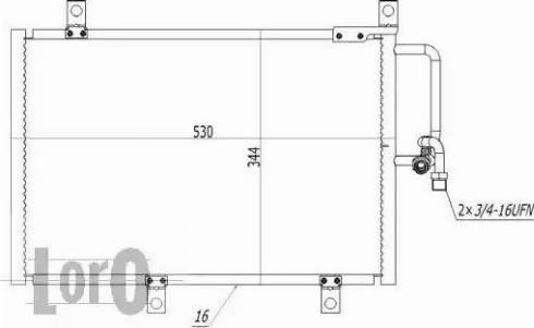 Loro 002-016-0006 - Кондензатор, климатизация vvparts.bg