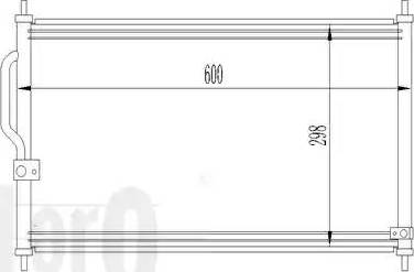 Loro 018-016-0005 - Кондензатор, климатизация vvparts.bg