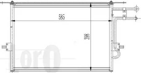 Loro 017-016-0002 - Кондензатор, климатизация vvparts.bg