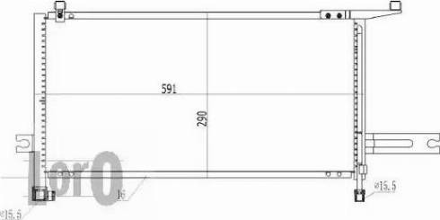 Loro 035-016-0029 - Кондензатор, климатизация vvparts.bg