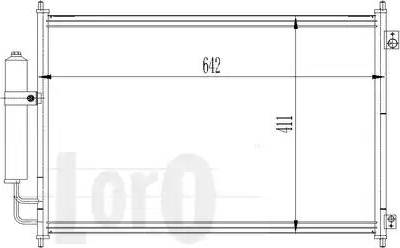 Loro 035-016-0025 - Кондензатор, климатизация vvparts.bg