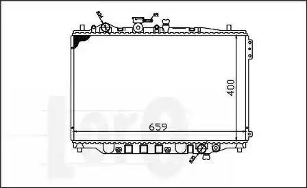 Loro 030-017-0003 - Радиатор, охлаждане на двигателя vvparts.bg