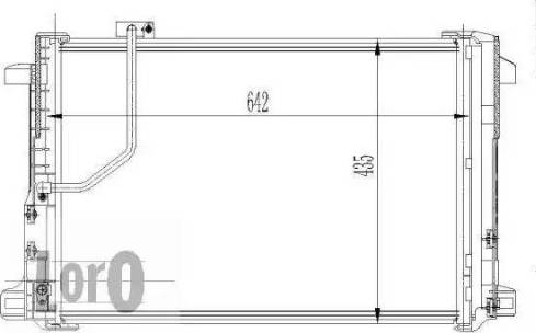 Loro 033-016-0013-WO - Кондензатор, климатизация vvparts.bg