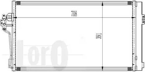 Loro 033-016-0012 - Кондензатор, климатизация vvparts.bg