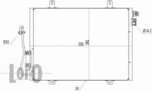 Loro 032-016-0002 - Кондензатор, климатизация vvparts.bg