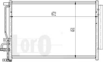 Loro 037-016-0039 - Кондензатор, климатизация vvparts.bg