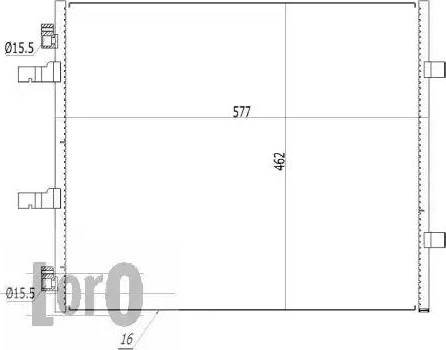 Loro 037-016-0038 - Кондензатор, климатизация vvparts.bg