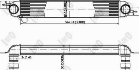 Loro 037-018-0020 - Интеркулер (охладител за въздуха на турбината) vvparts.bg